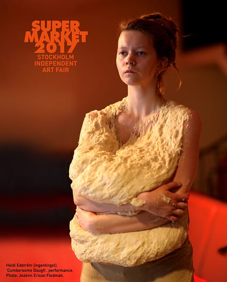 Heidi Edström - Cumbersome Dough performance on a poster