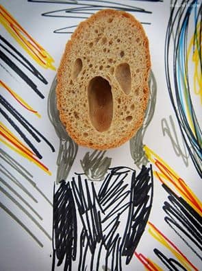 bread face screaming
